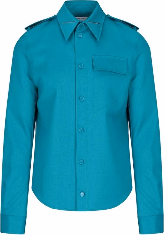 Bottega Veneta Bicolor Elastane Dress Shirt