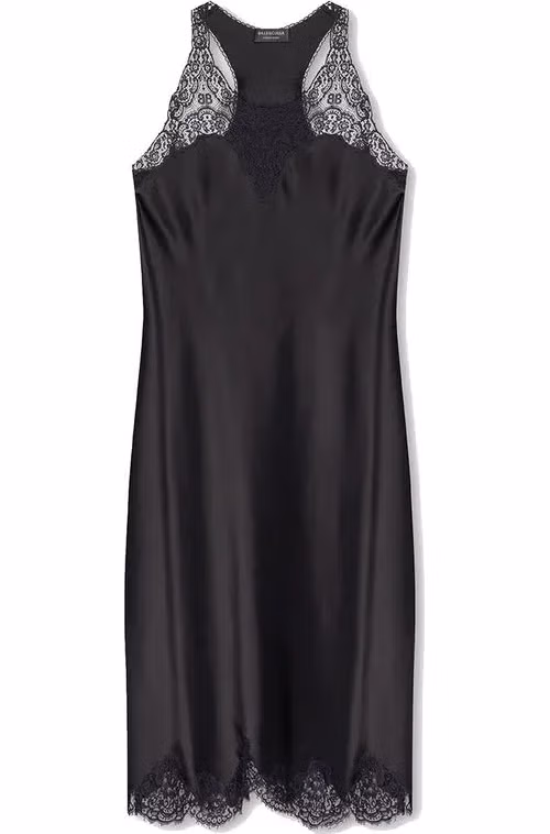 Balenciaga Black Acetate Casual Dress