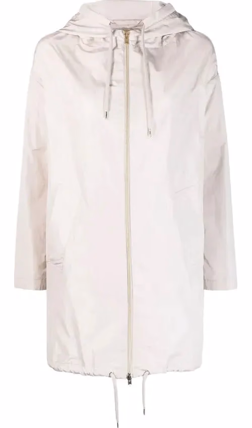 Herno White Polyester Coat