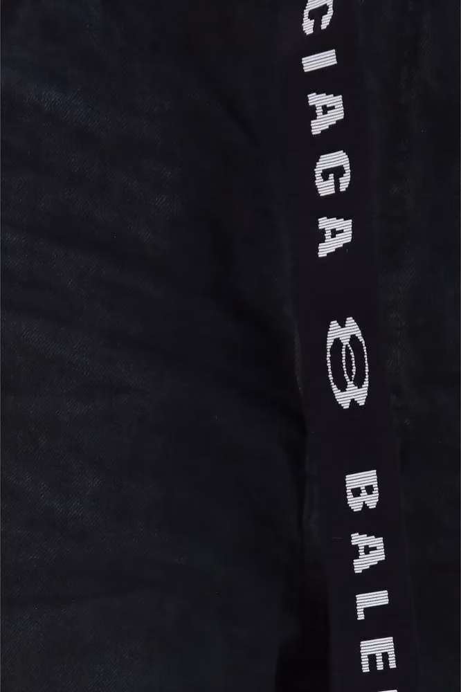 Balenciaga Black Cotton Bermuda Shorts