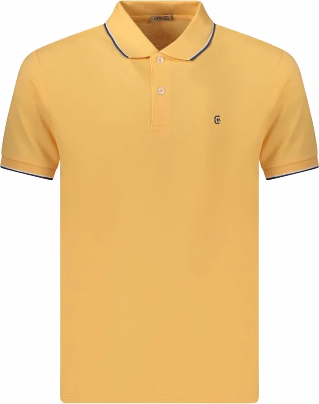 Coveri Moving Orange Cotton Men's Polo Shirt
