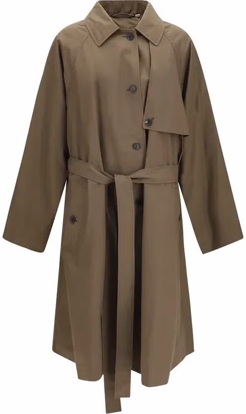 Calvin Klein Bicolor Cotton Trench Coat