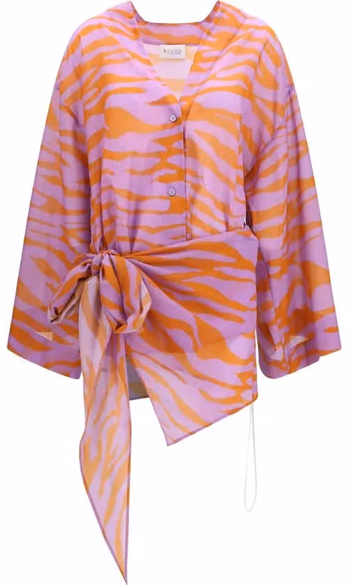 The Attico Multicolor Cotton Pattern Shirt