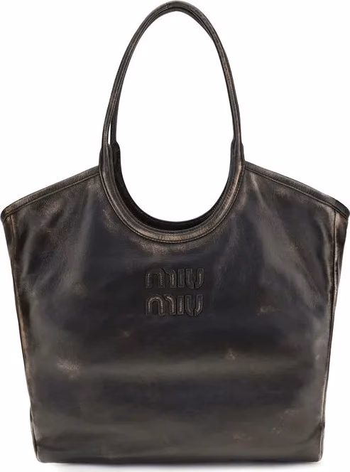 Miu Miu Brown Calf Leather Bos Taurus Shoulder Bag