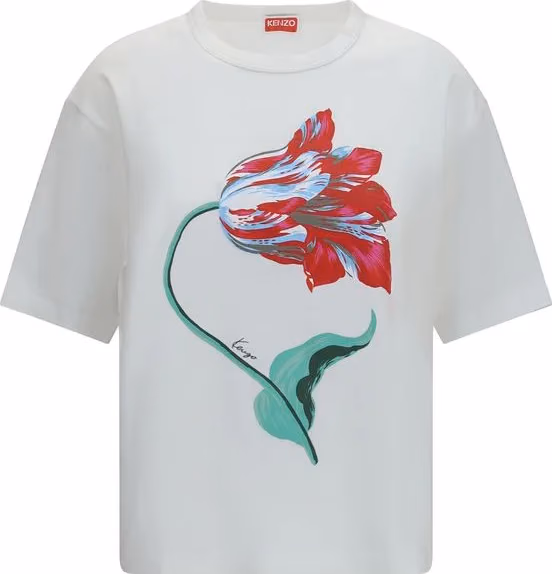 Kenzo White Cotton T-Shirt