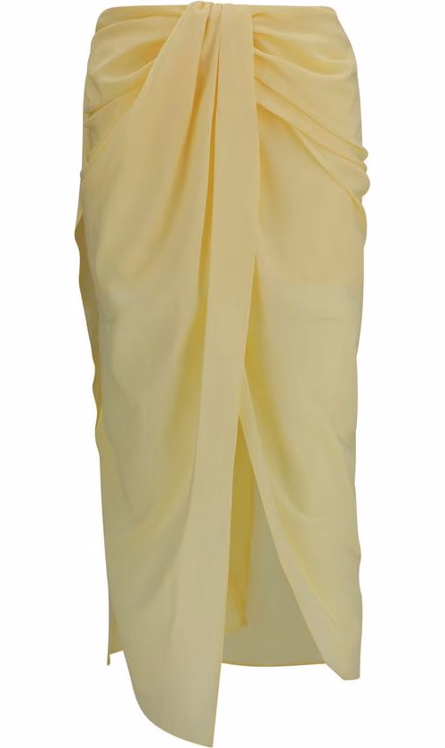 Jacquemus Bicolor Polyester Midi Skirt