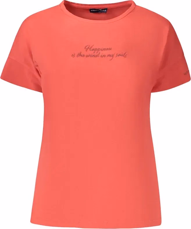 North Sails Red Cotton Women's T-Shirt