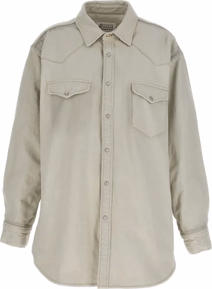 Maison Margiela White Cotton Denim Jacket