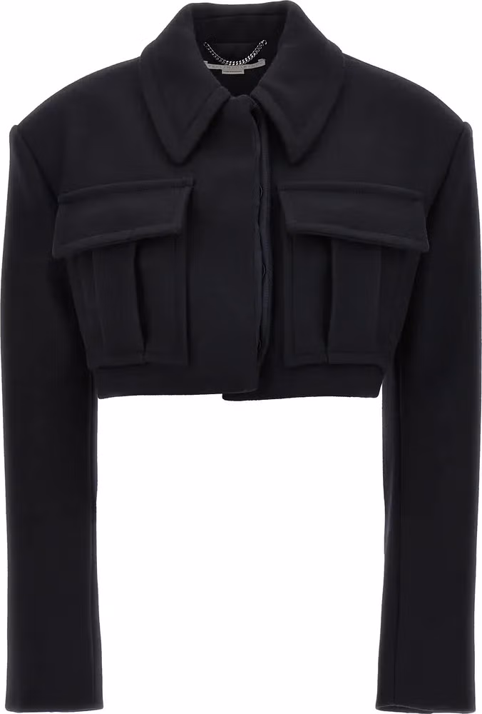 Stella McCartney Black Wool Full-Length Jacket