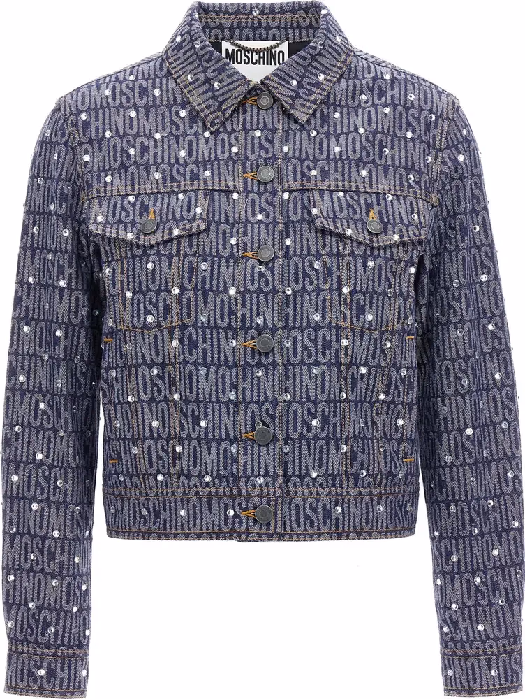 Moschino Blue Cotton Denim Jacket