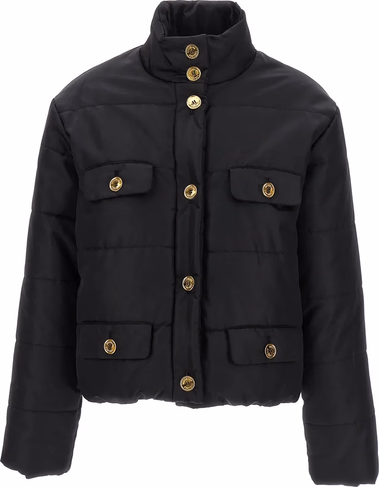 Moschino Black Polyamide Full-Length Jacket