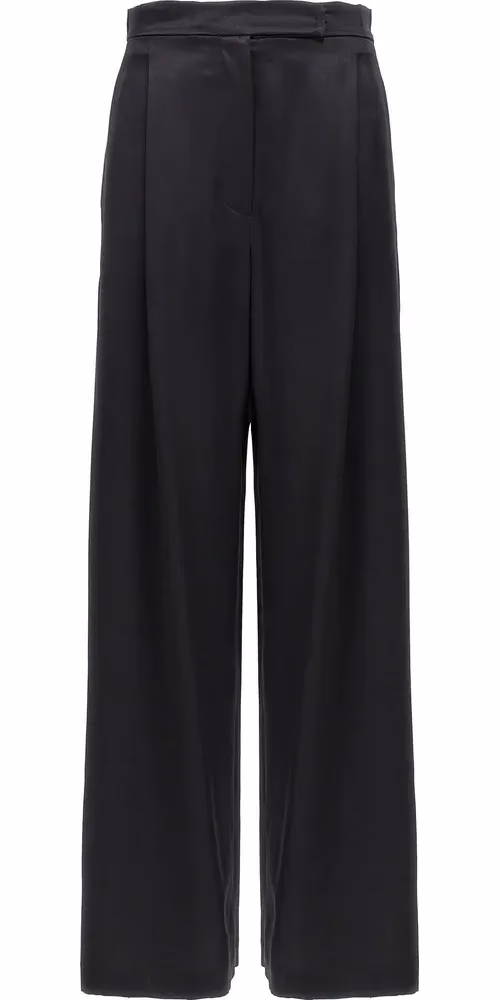 Max Mara Black Silk Casual Pants