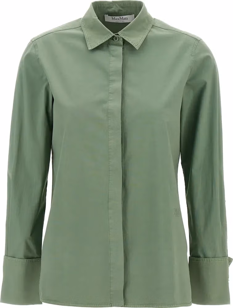 Max Mara Bicolor Cotton Blouse