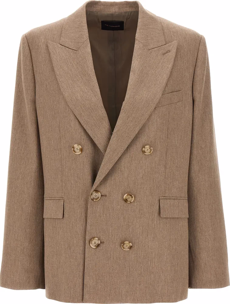 The Andamane Beige Viscose Blazer