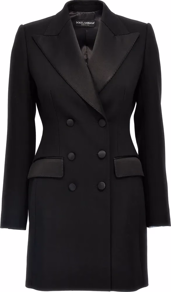 Dolce & Gabbana Black Virgin Wool Blazer