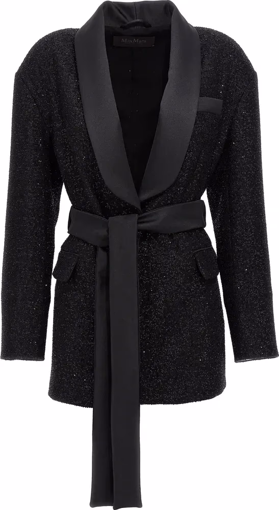 Max Mara Black Viscose Blazer