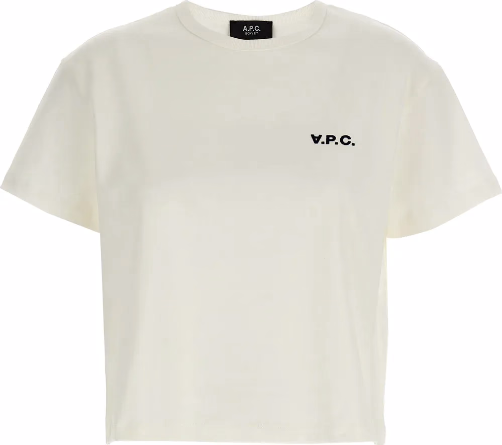 A.P.C. White Cotton T-Shirt