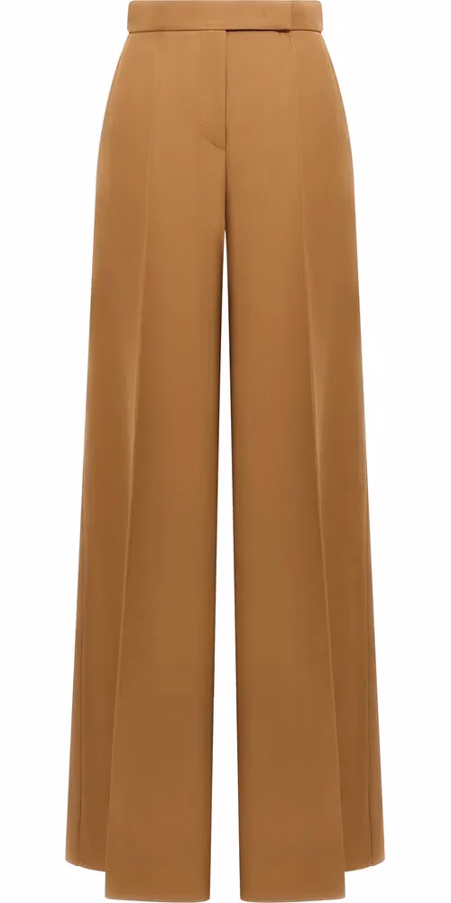 Max Mara Brown Virgin Wool Casual Pants