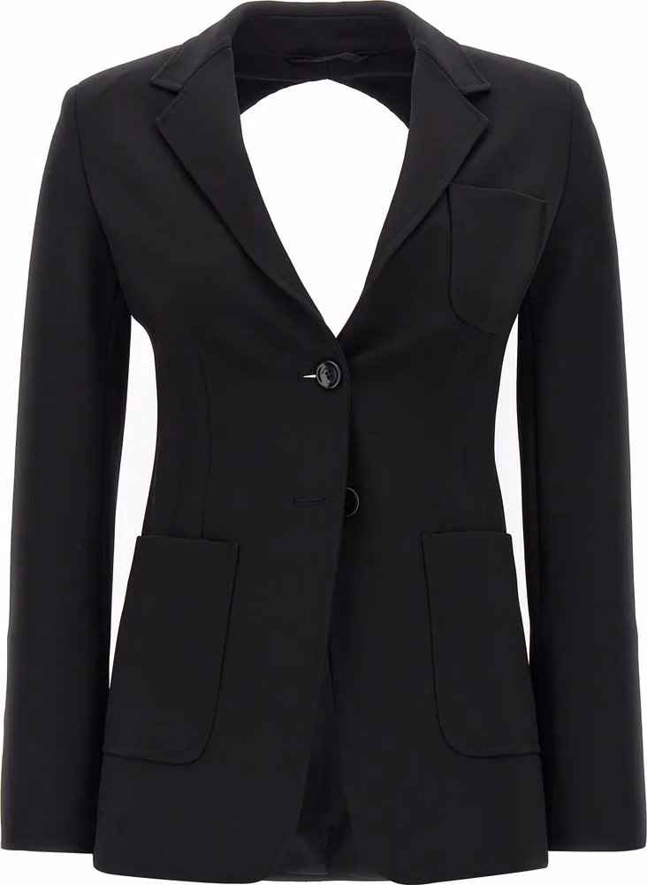 Max Mara Black Viscose Blazer