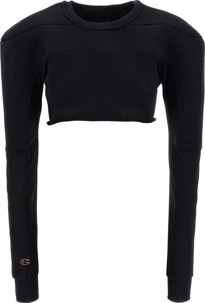 Rick Owens Black Cotton Cardigan