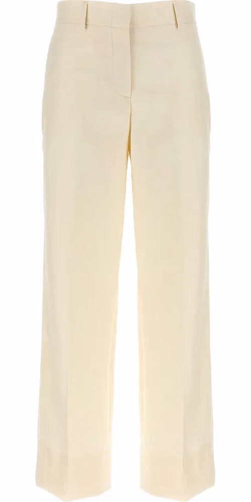 Brioni White Wool Dress Pants