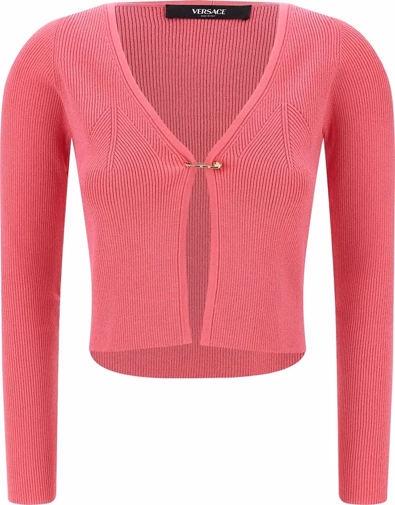 Versace Fuchsia Viscose Cardigan