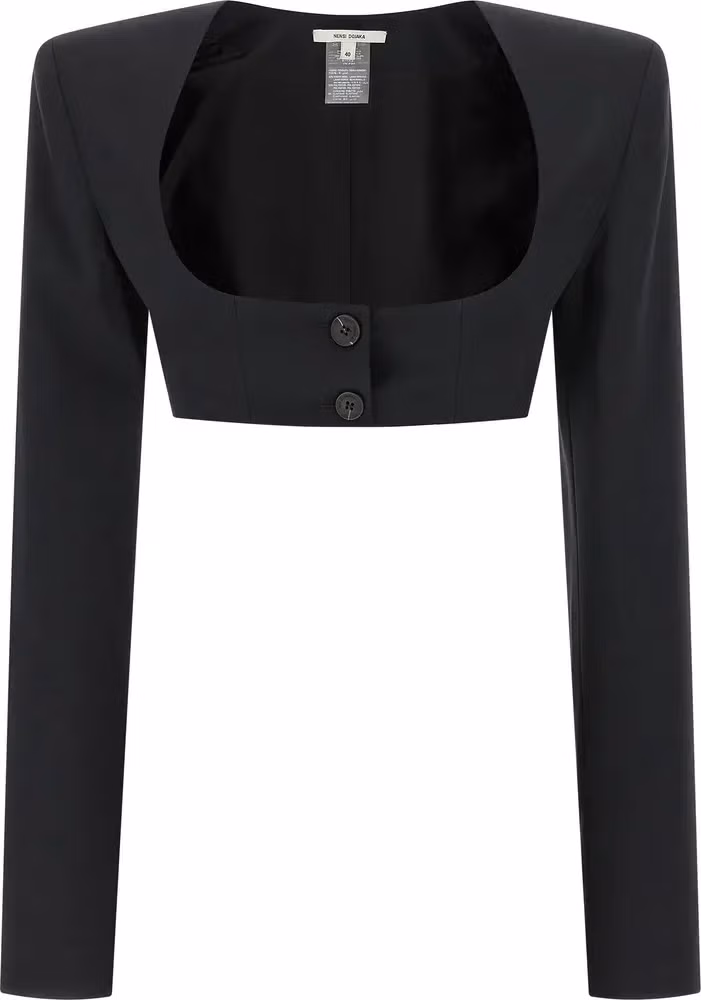 Nensi Dojaka Black Virgin Wool Blazer