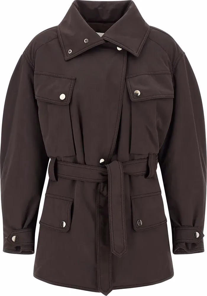 The Andamane Brown Polyester Parka