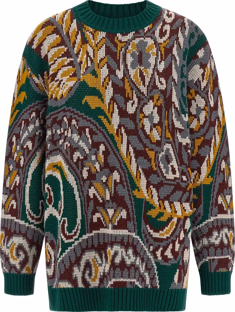 Etro Multicolor Wool Cardigan