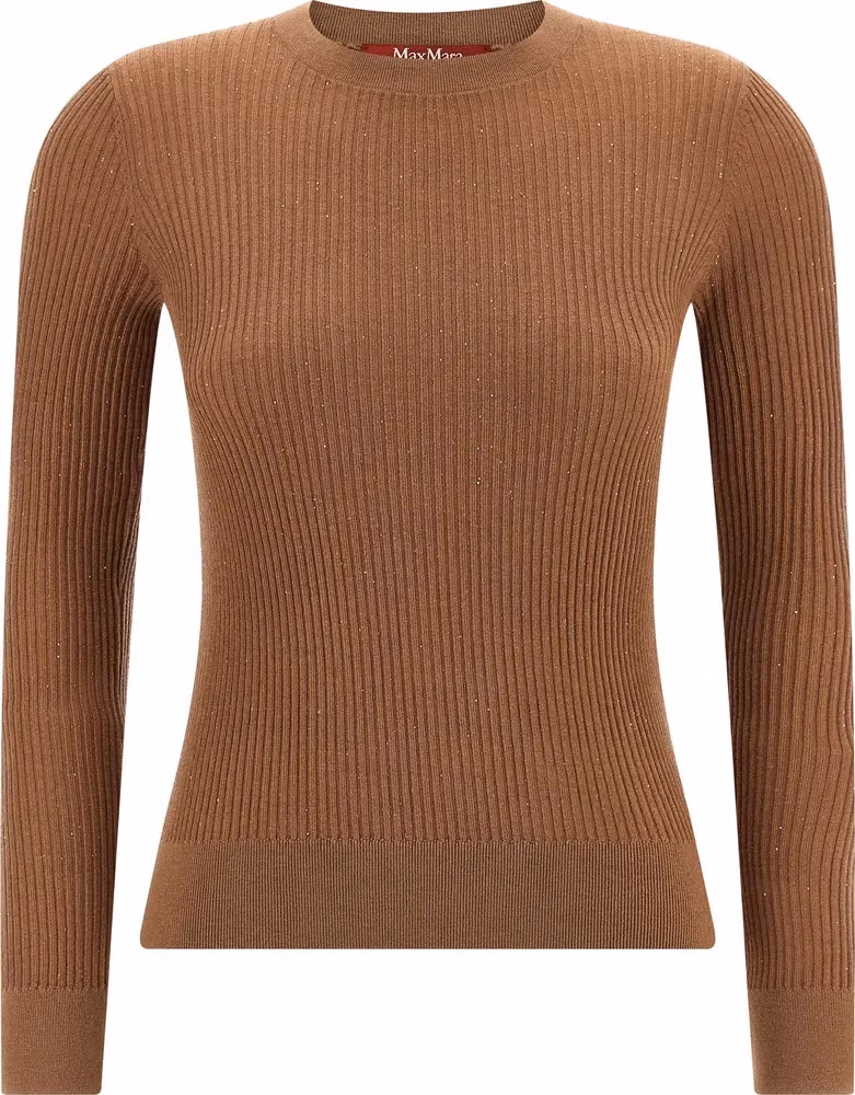 Max Mara Beige Silk Cardigan