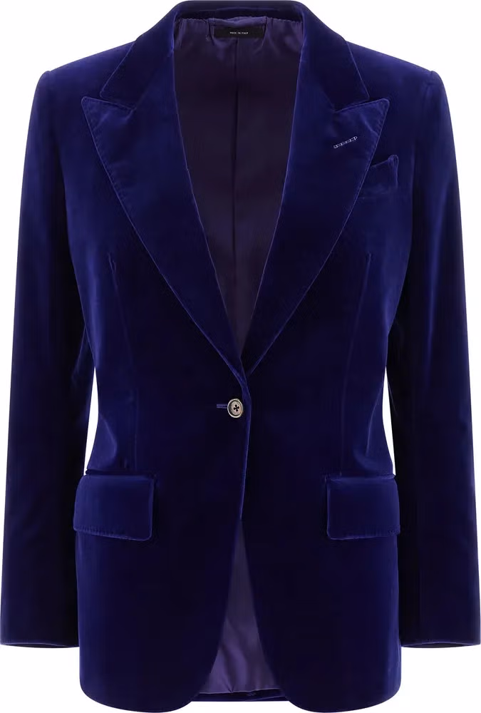 Tom Ford Blue Cotton Blazer