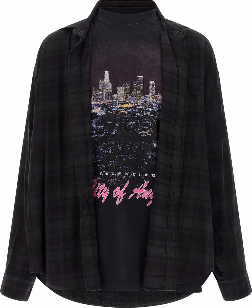 Balenciaga Black Cotton Blouse