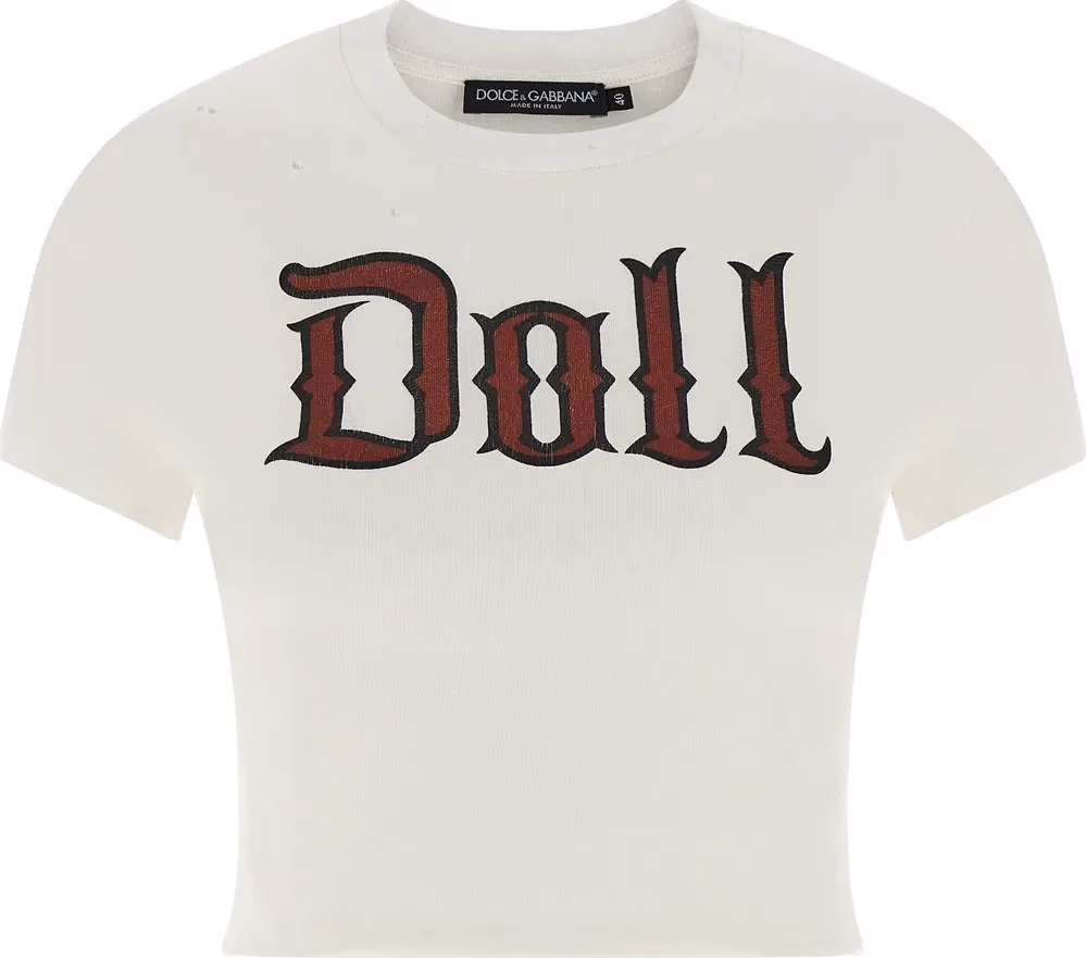 Dolce & Gabbana White Cotton T-Shirt