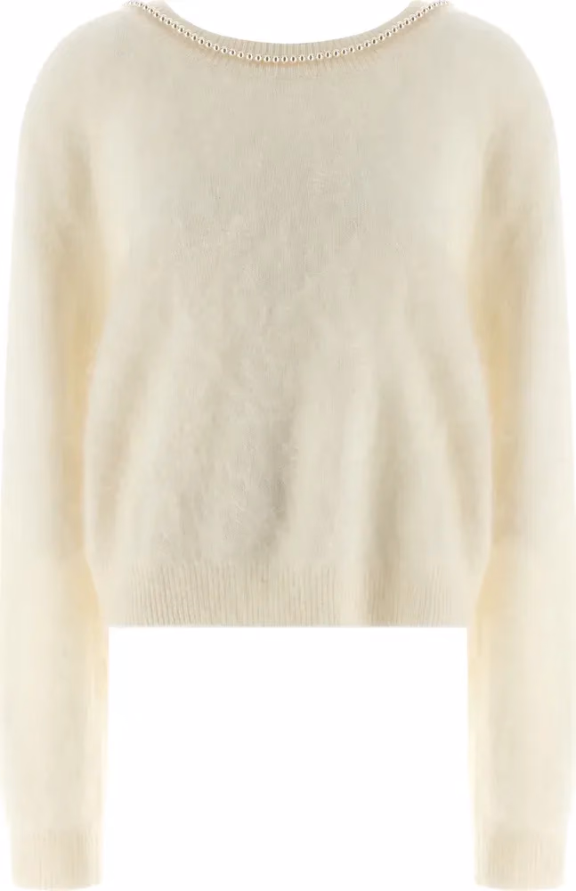 BERNADETTE White Cashmere Cardigan