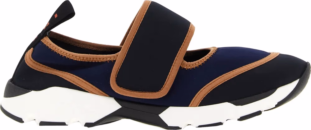 Marni Blue Polyamide Low Top Sneakers
