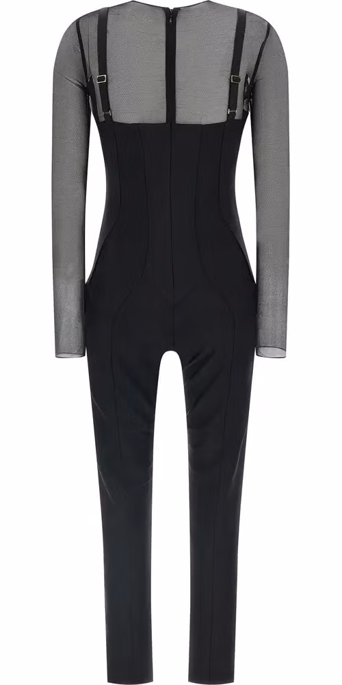 Elisabetta Franchi Black Polyamide Jumpsuit