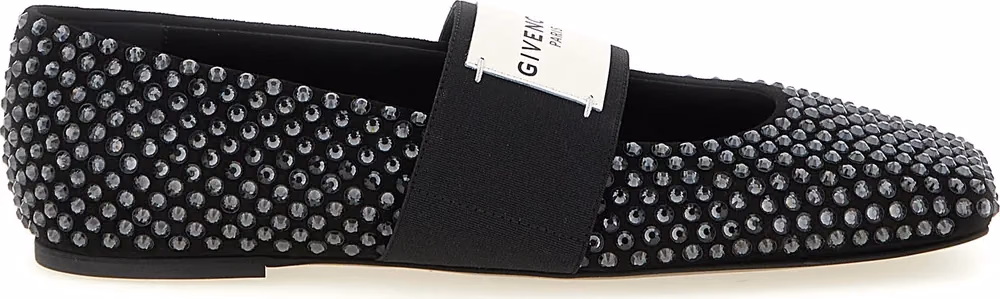 Givenchy Black Calfskin Ballet Flats
