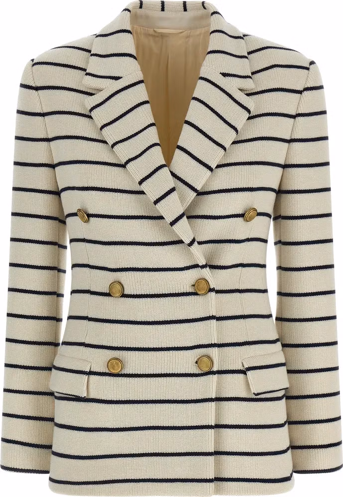 Brunello Cucinelli Blue Cotton Blazer