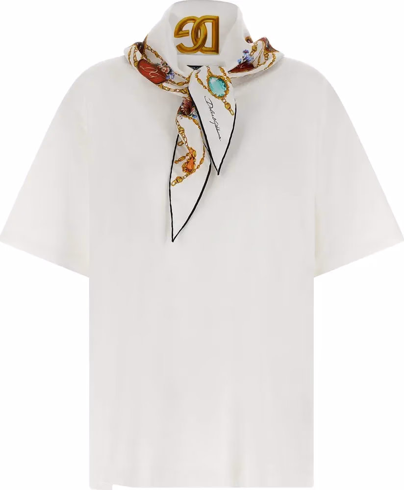 Dolce & Gabbana White Cotton T-Shirt