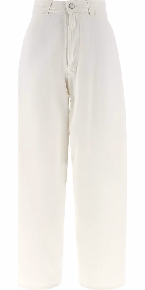 Lemaire White Cotton Jeans Denim