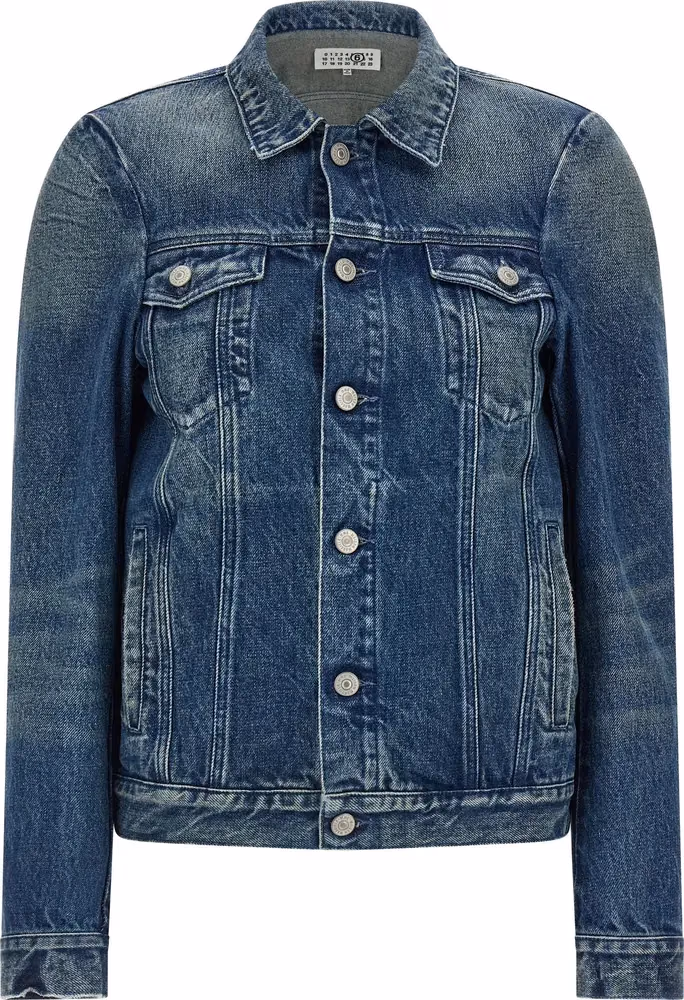 MM6 Maison Margiela Blue Cotton Denim Jacket