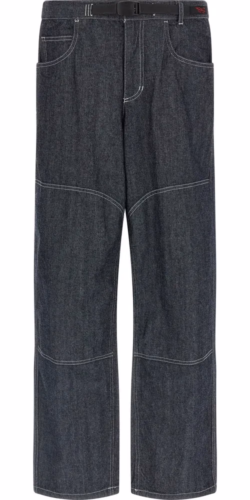 Gramicci Blue Cotton Straight-Leg Jeans