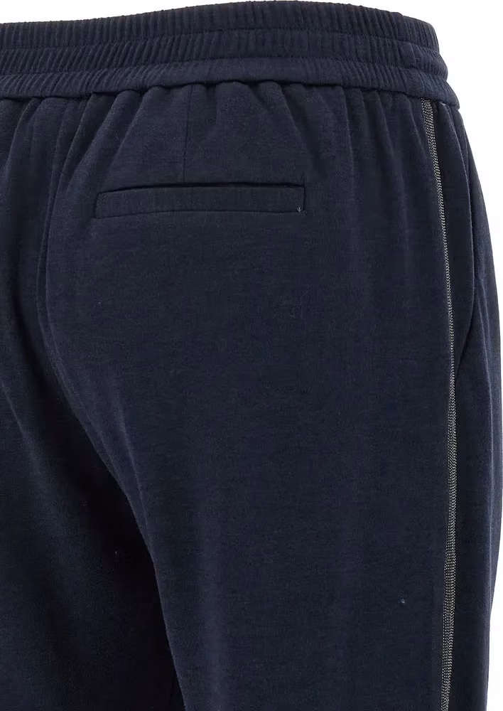 Brunello Cucinelli Blue Cotton Joggers (Workout Pants)
