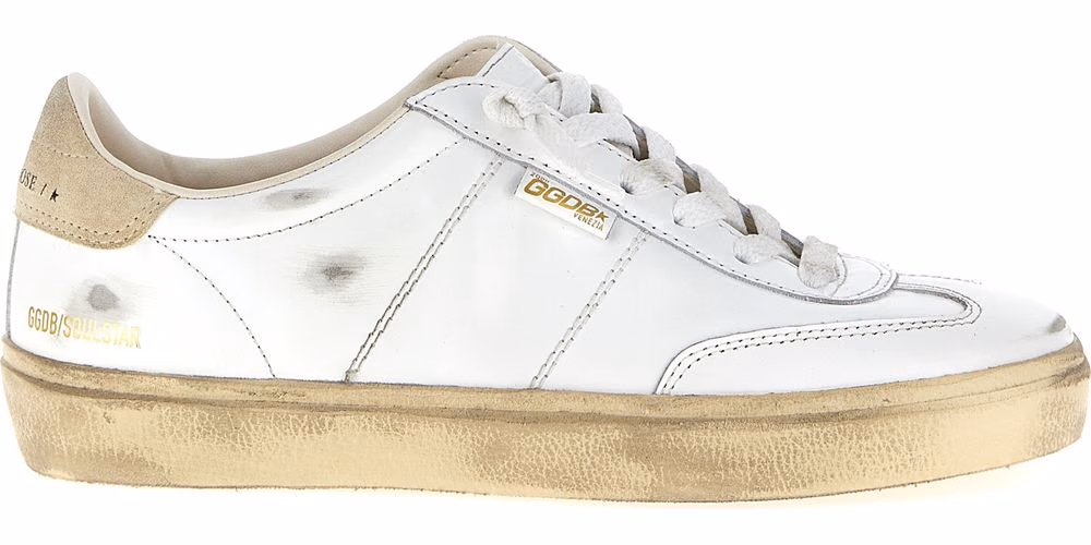Golden Goose White Cowhide Sneakers