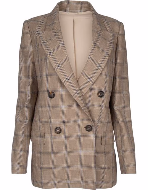 Brunello Cucinelli Brown Linen Blazer