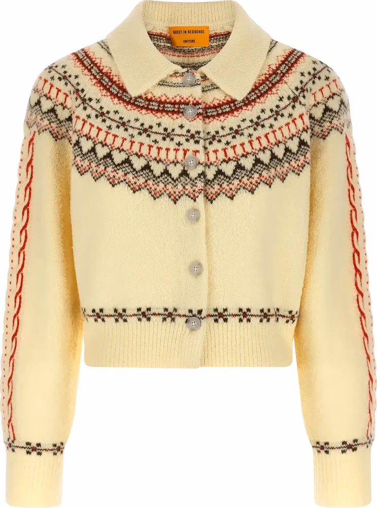 Guest in Residence Multicolor Wool Cardigan