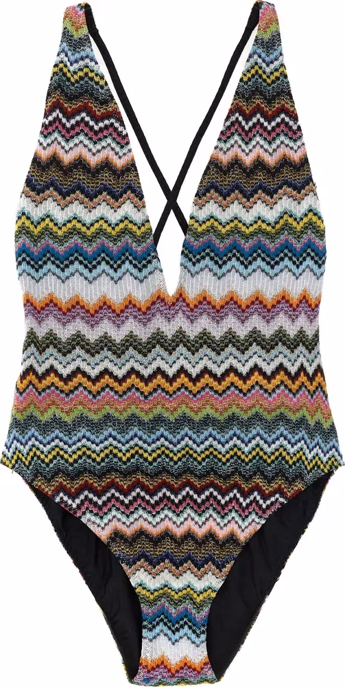 Missoni Multicolor Viscose One-Piece Swimsuit
