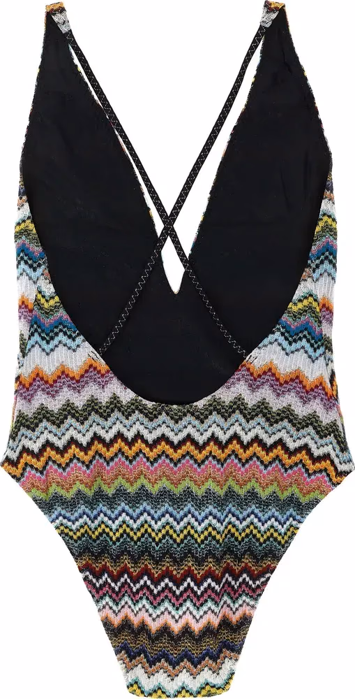 Missoni Multicolor Viscose One-Piece Swimsuit