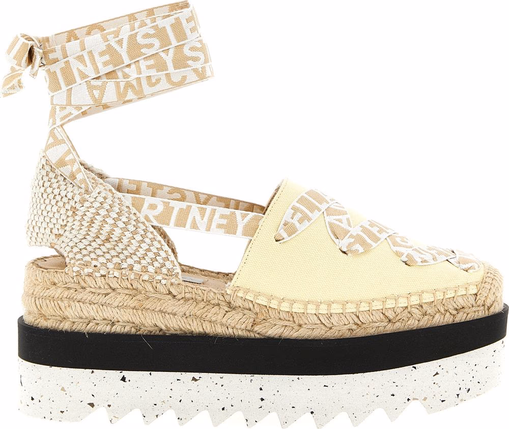 Stella McCartney Bicolor Polyethylene Wedge Sandals