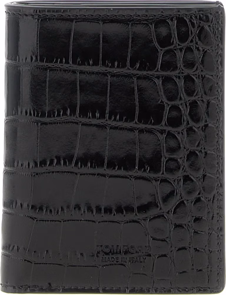 Tom Ford Black Calfskin Cardholder